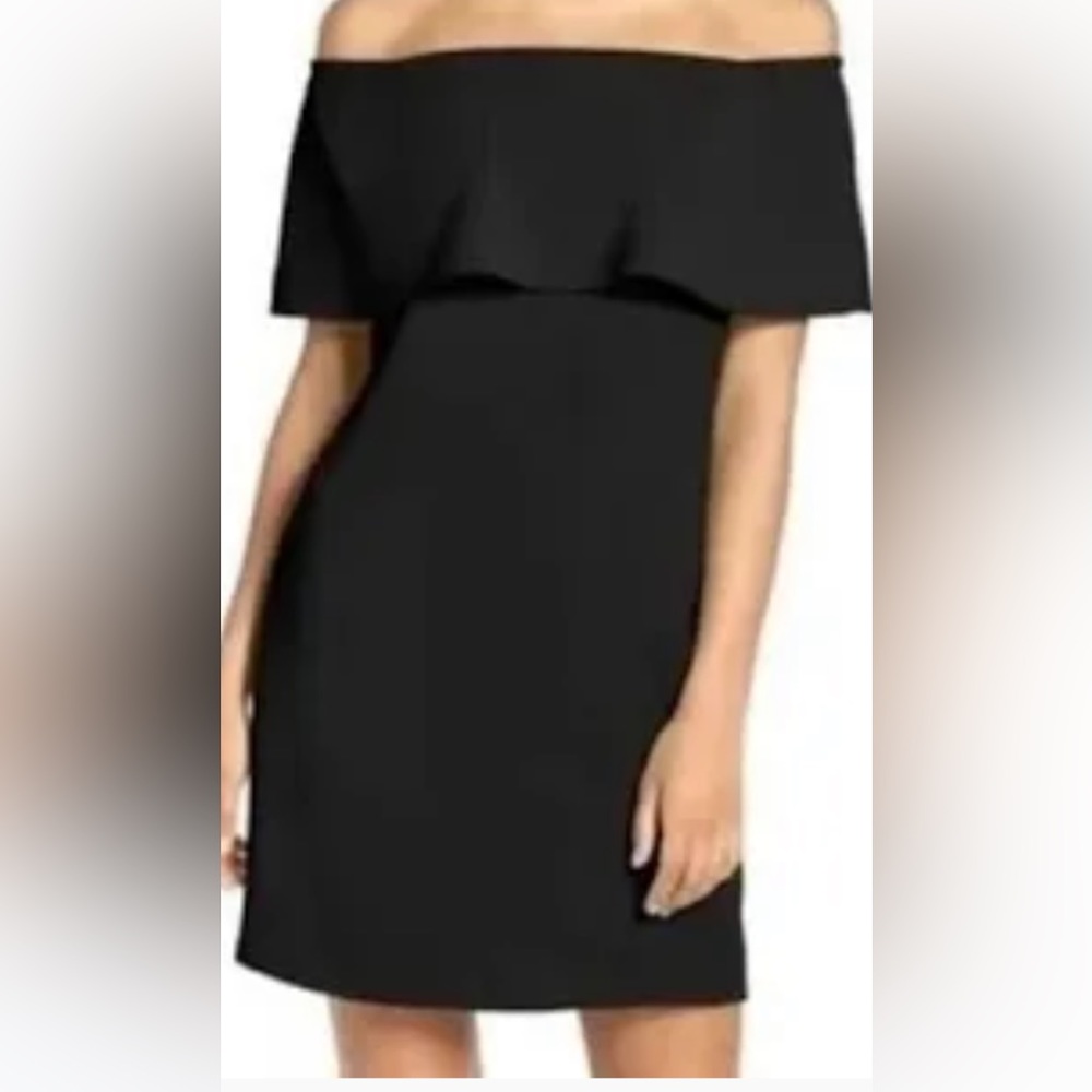 Charles Henry off shoulder black dress. Size XS Perfect Condition!